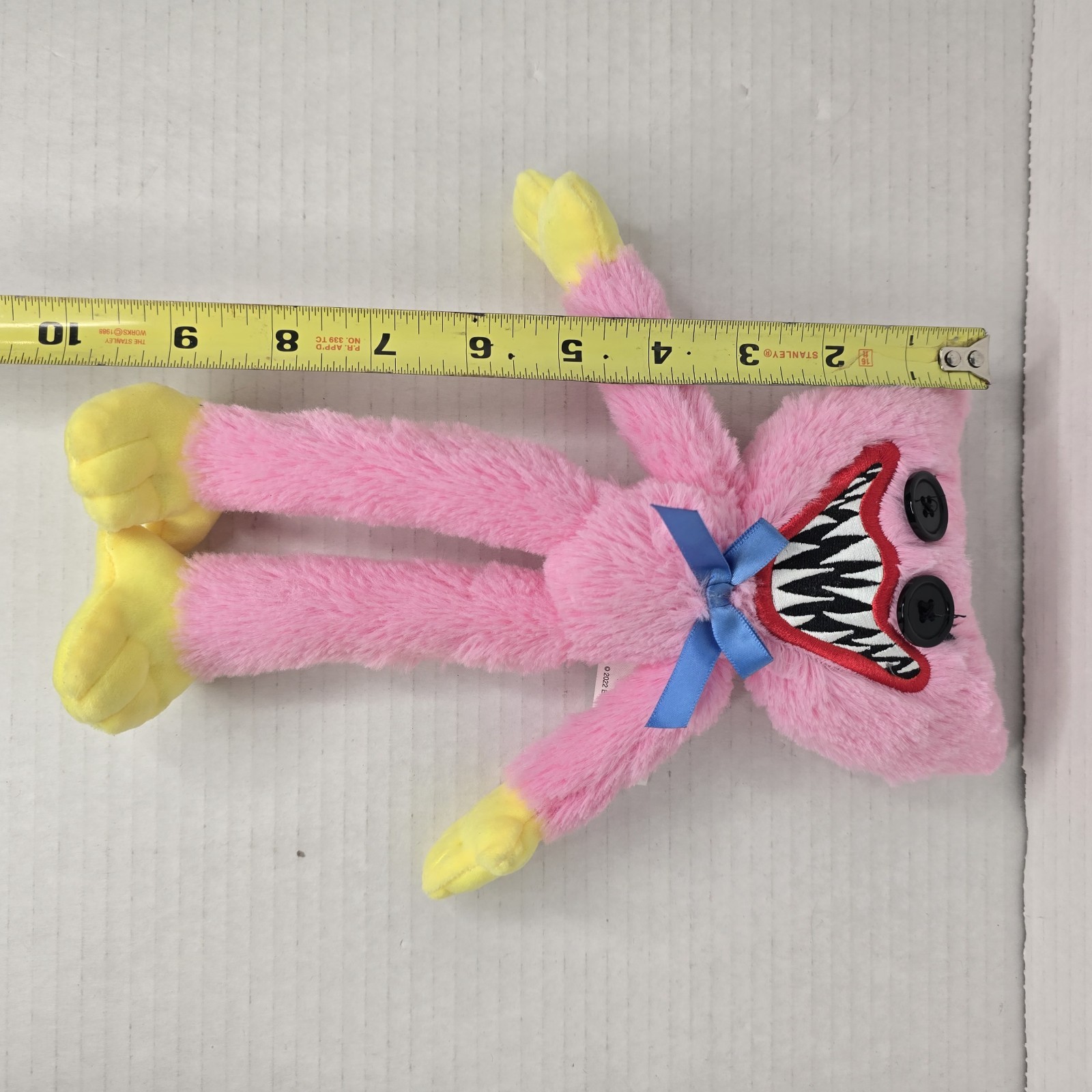 Official Poppy Playtime 2022 Kissy Missy 10″ Plush Toy Pink Stuffed Blue Bow