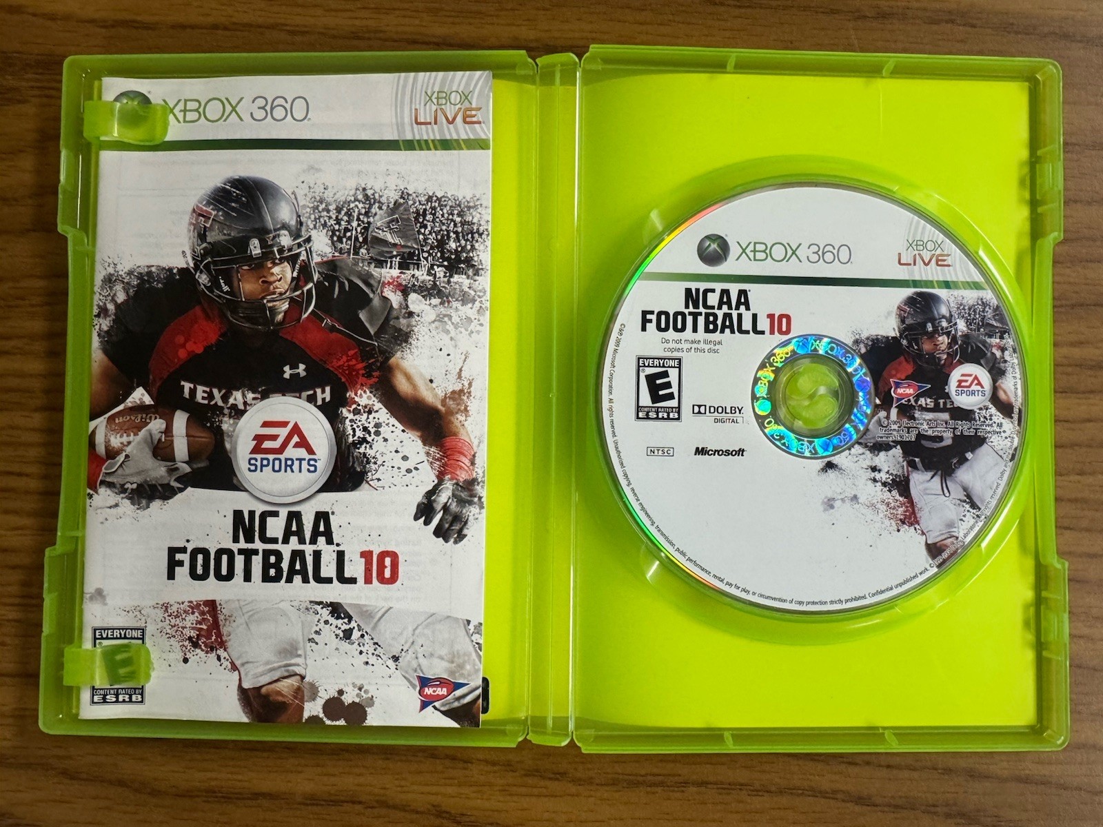 NCAA Football 10 11 12 13 (Microsoft Xbox 360, 2012) CIB Complete w/ Inserts