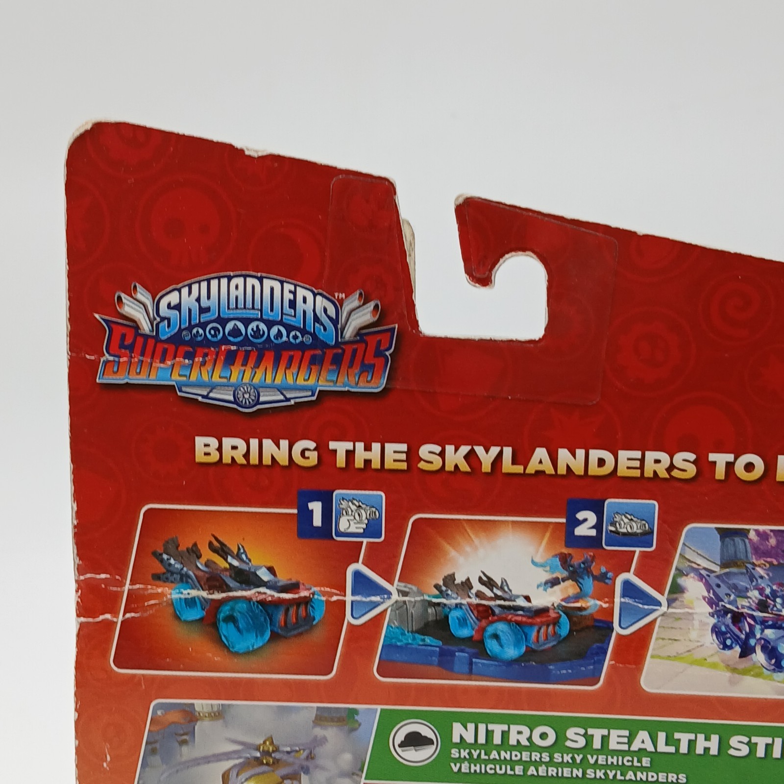 Skylanders SuperChargers Nitro Stealth Stinger Sky Vehicle Life Vie FLAW READ
