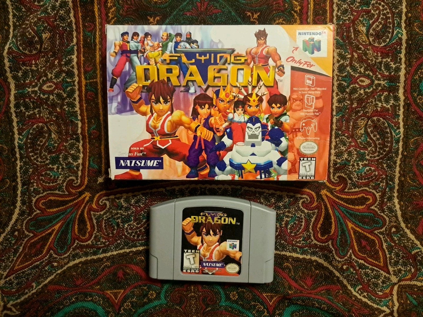Flying Dragon (Nintendo 64, 1998) N64 Game & Box Authentic CLEANED & TESTED