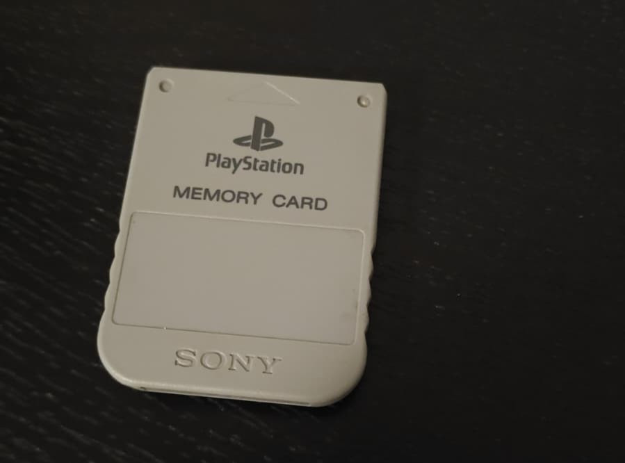 Sony Playstation 1 PS1 Official OEM 15 Block Memory Card SCPH-1020 Gray Tested
