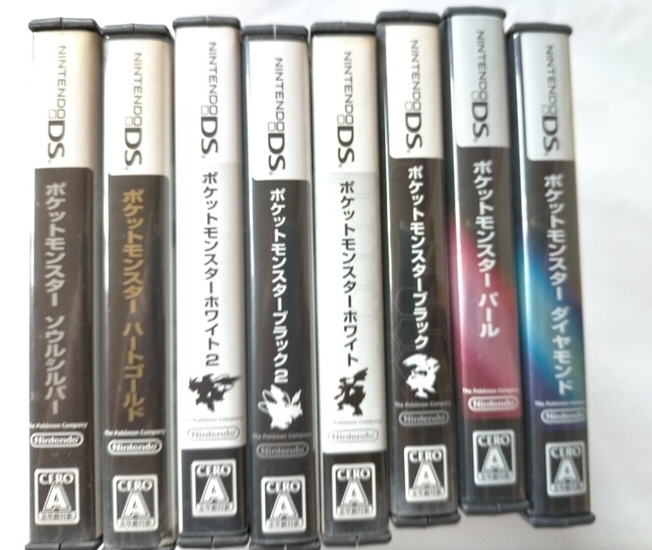 Lot 9 DS Pokemon Diamond Pearl Platinum Gold Silver Black White Nintendo Japan