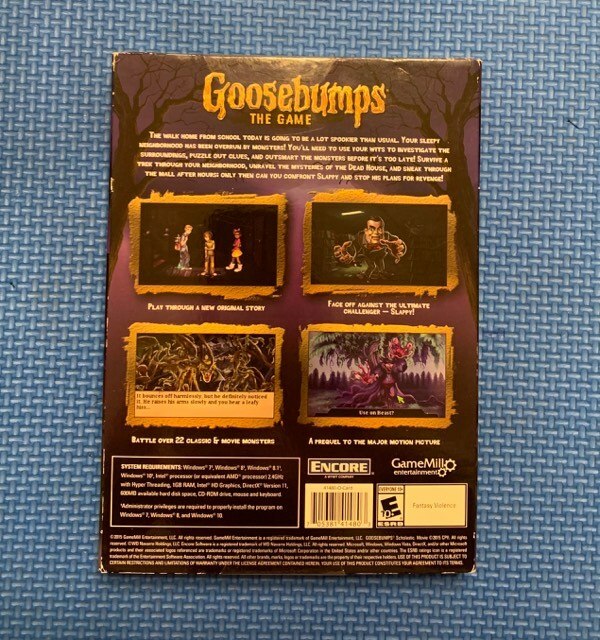 Goosebumps the game PC New Sealed