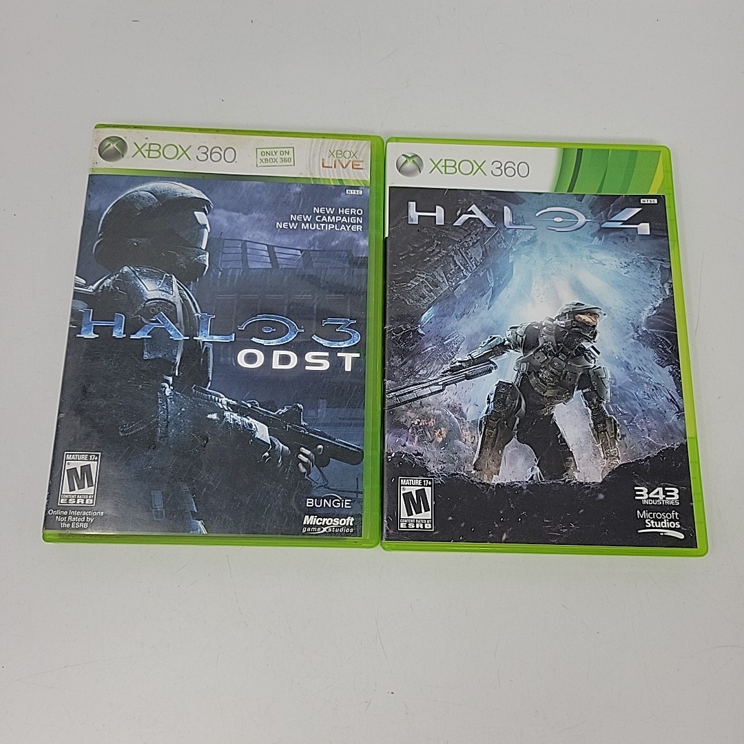 Halo Lot 2 Games 3 ODST + 4 (Microsoft Xbox 360, 2012) Bungie 343 Industries