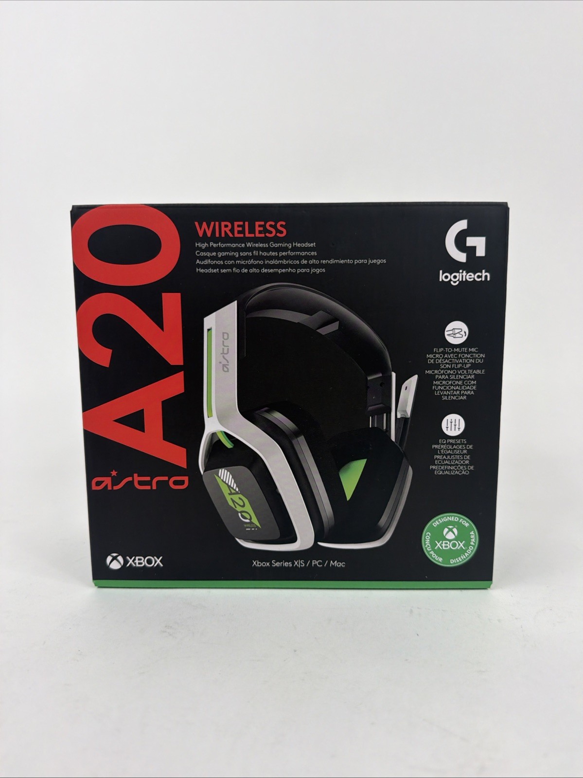 New ASTRO Gaming A20 Gen 2 Wireless Headset Xbox Series X|S One PC Mac Green