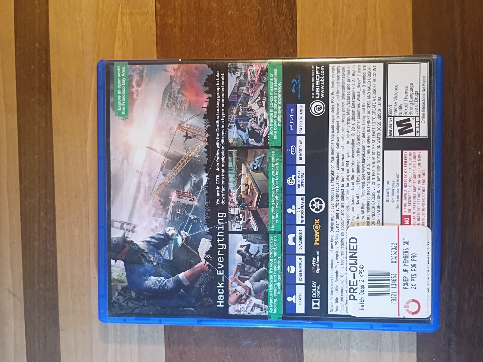 Watch Dogs 2 PlayStation 4