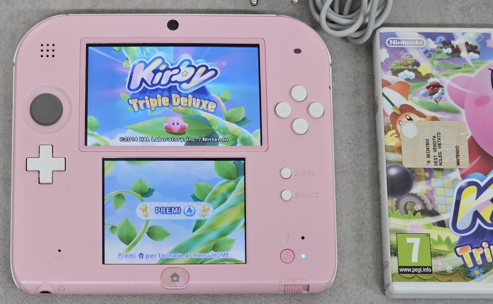 Nintendo 2DS Pink Handheld Console System PAL 4GB Wi-Fi 480p