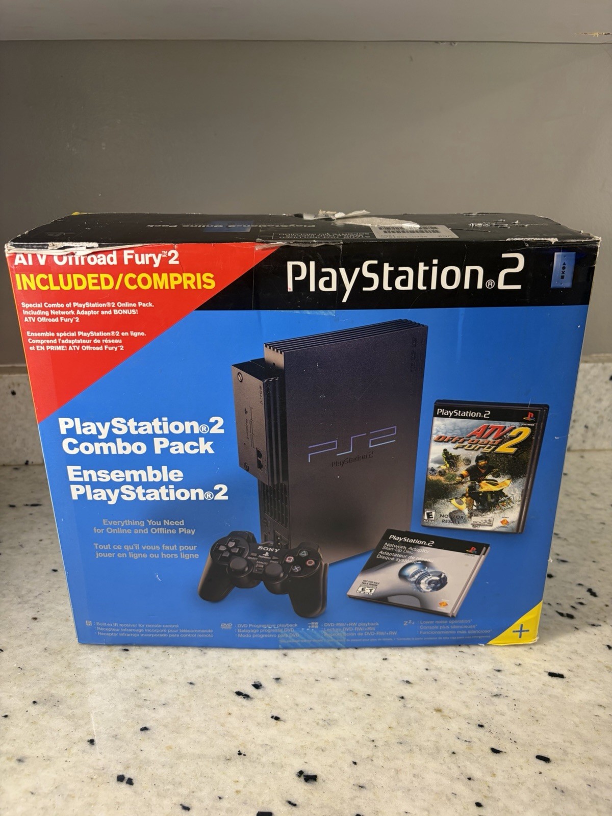 PlayStation 2 Fat ATV Offroad Fury 2 Combo Pack CIB + Network Adapter Bundle