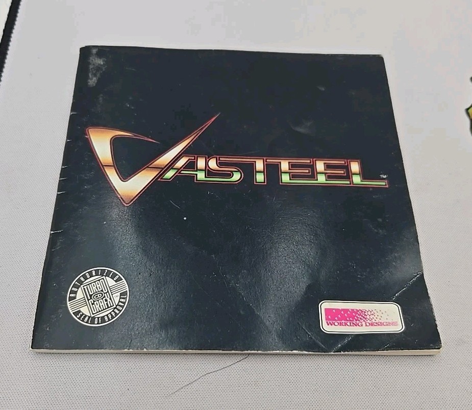 Vasteel for TurboGraFX 16 CD / TurboDUO Authentic! CIB No Map