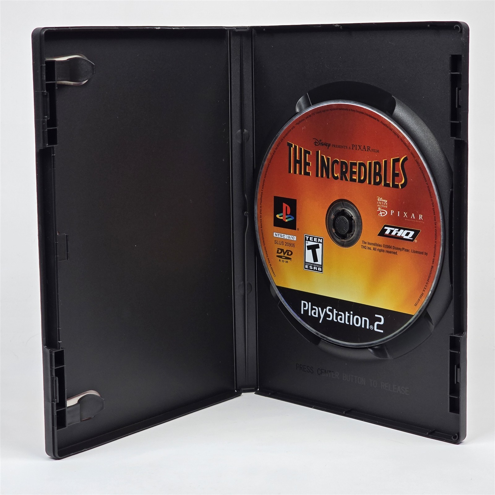 The Incredibles (PlayStation 2 PS2) Black Label Case & Disc