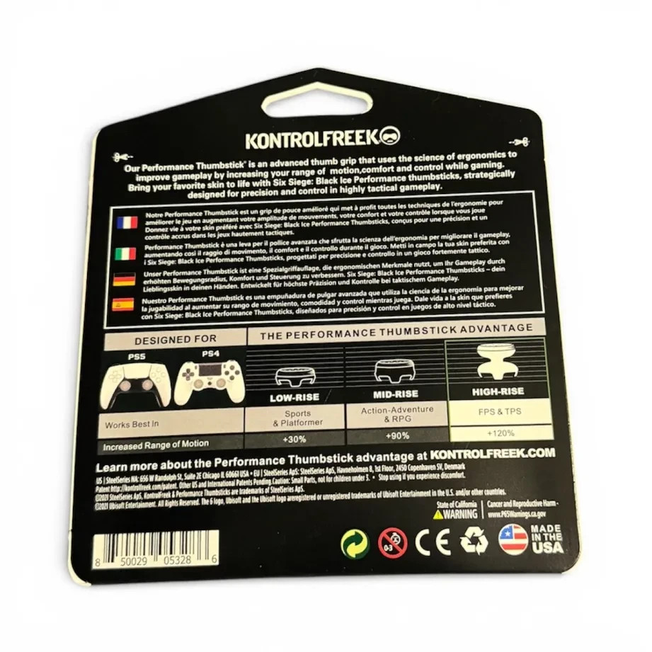KontrolFreek FPS Thumbsticks for PS4/PS5 – Rainbow Six – Ships Fast