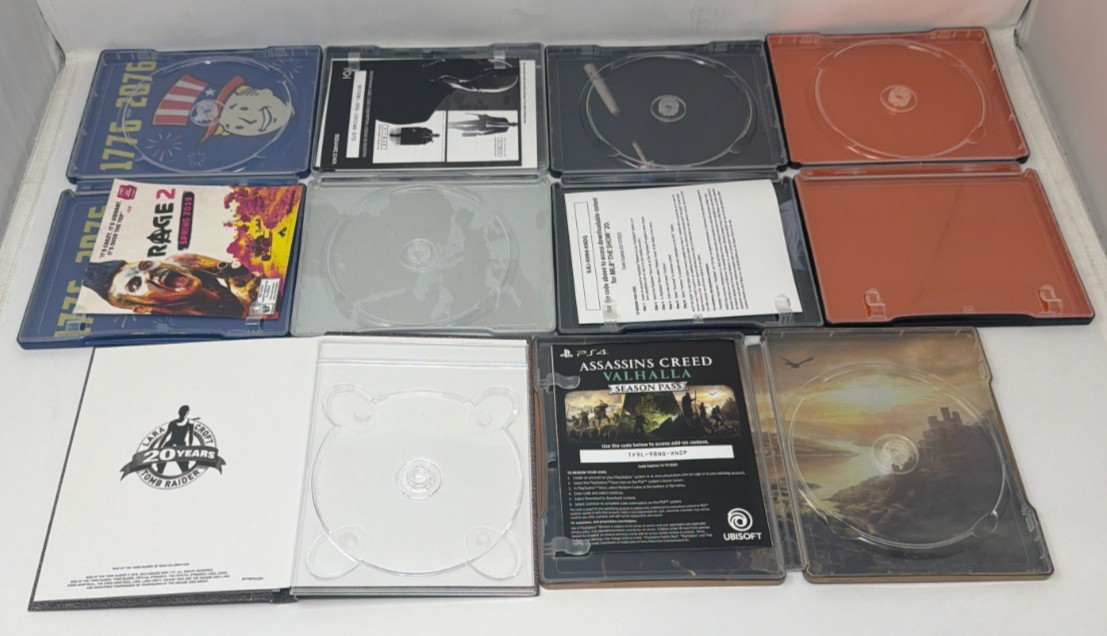 PlayStation 4 SteelBook Lot *No Games Cases Only*