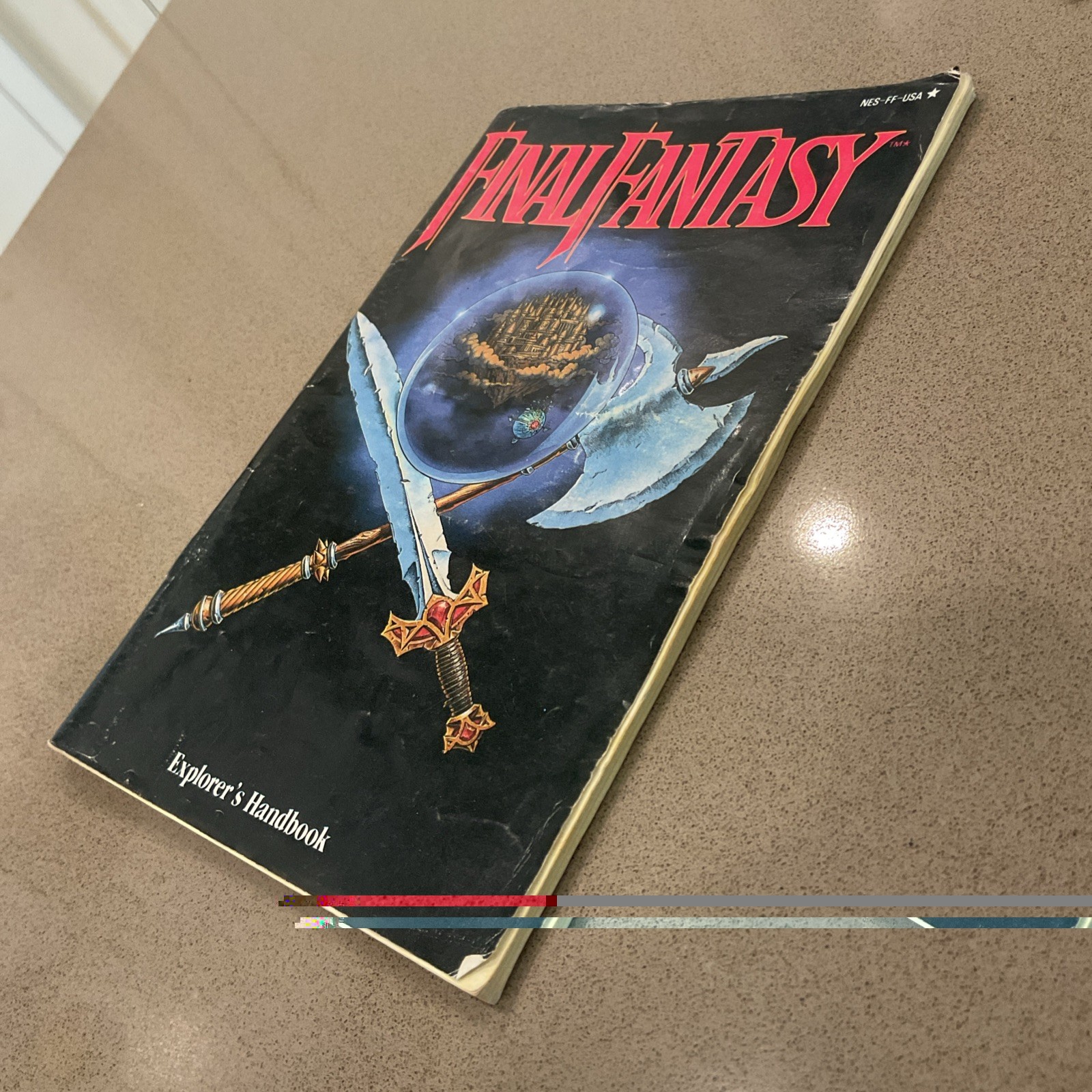Final Fantasy Nintendo NES Manual Dungeon World Maps Chart Lot Authentic