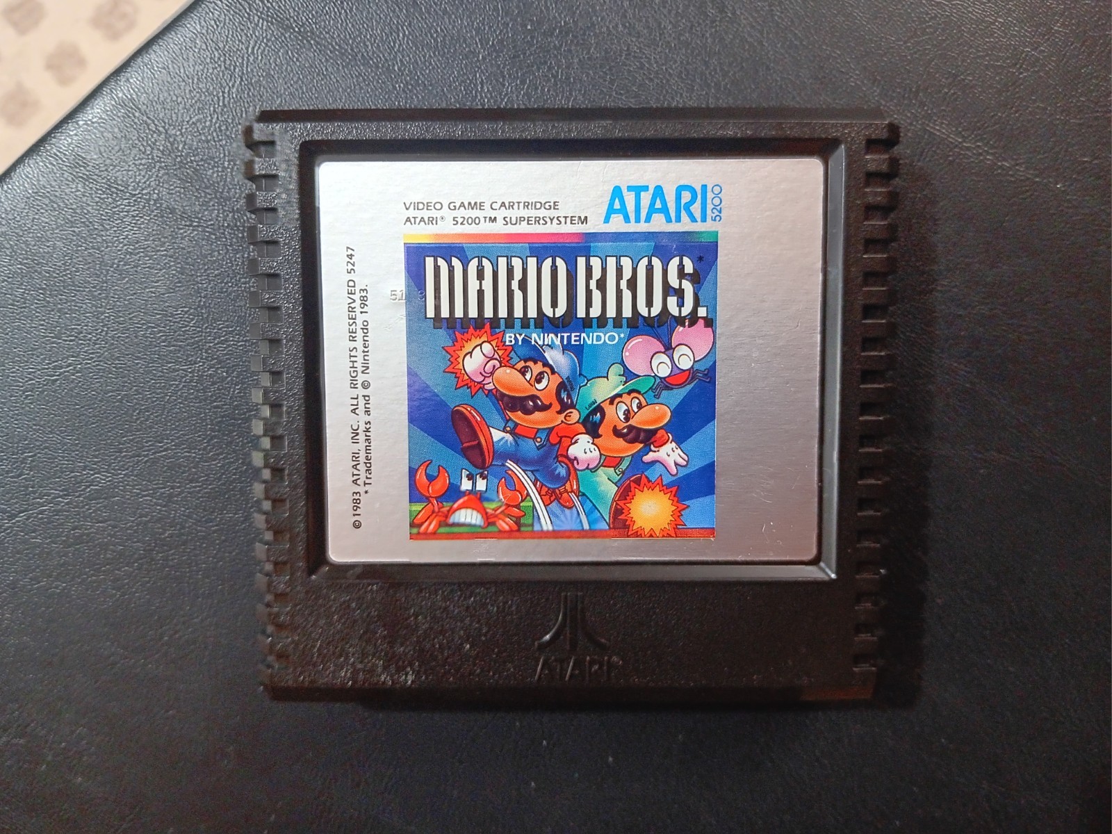 Atari 5200 Game Cartridge Lot 5 Total Gremlins Mario Bros Ms Pac-Man Tested VTG
