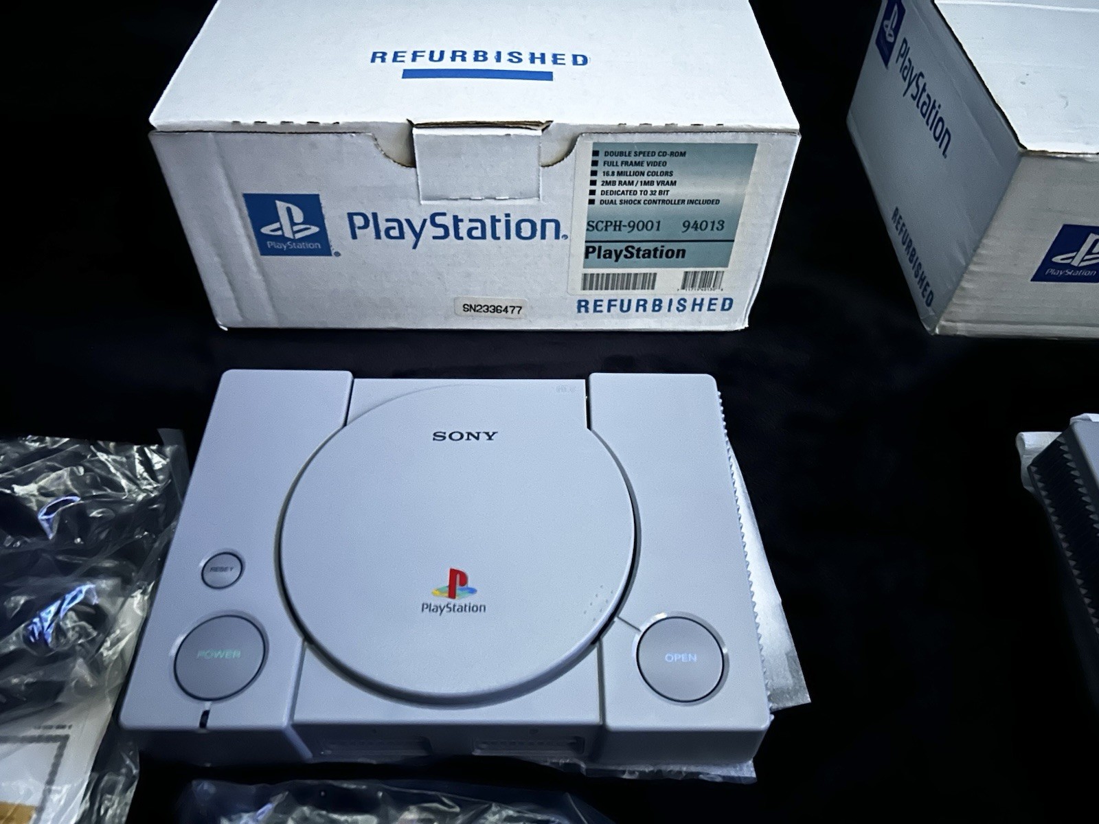 (TWO) SONY PLAYSTATION 1 CONSOLE SETS FULLY SERVICED BY SONY (ULTRA RARE)