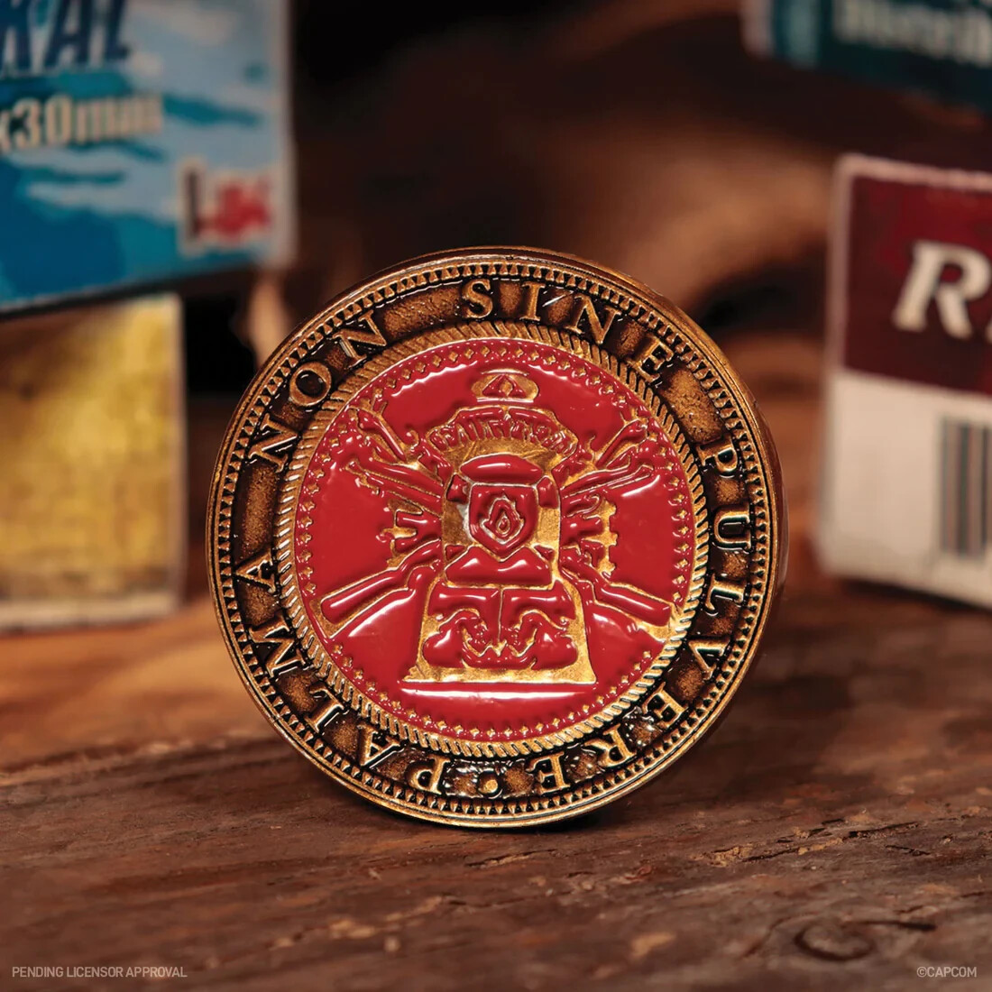 Resident Evil 4 Metal Shooting Gallery Tokens Coin Set of Two