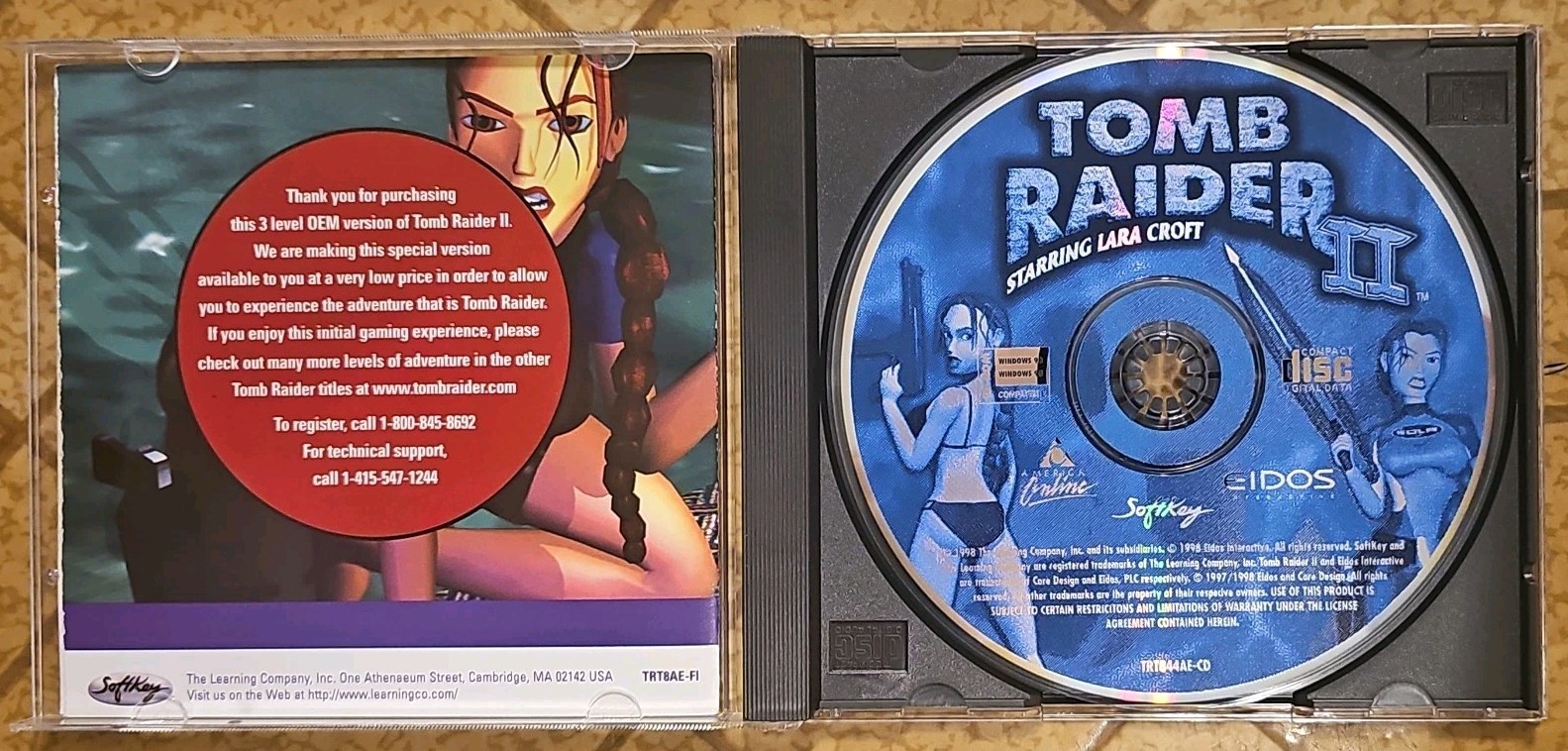 Tomb Raider II 2 PC Big Box, Complete in Box! Great Shape!