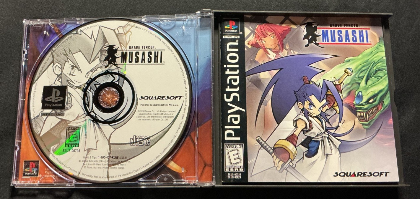 **PS1 PlayStation 1 Brave Fencer Musashi CIB + demo disc**