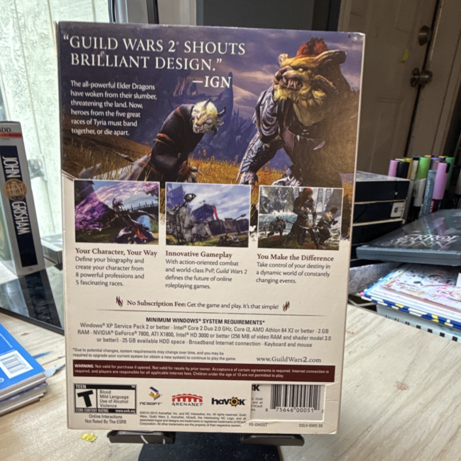 NCsoft Guild Wars 2 PC Role Playing Game 2-Disc w/ Manual T-Teen 2012