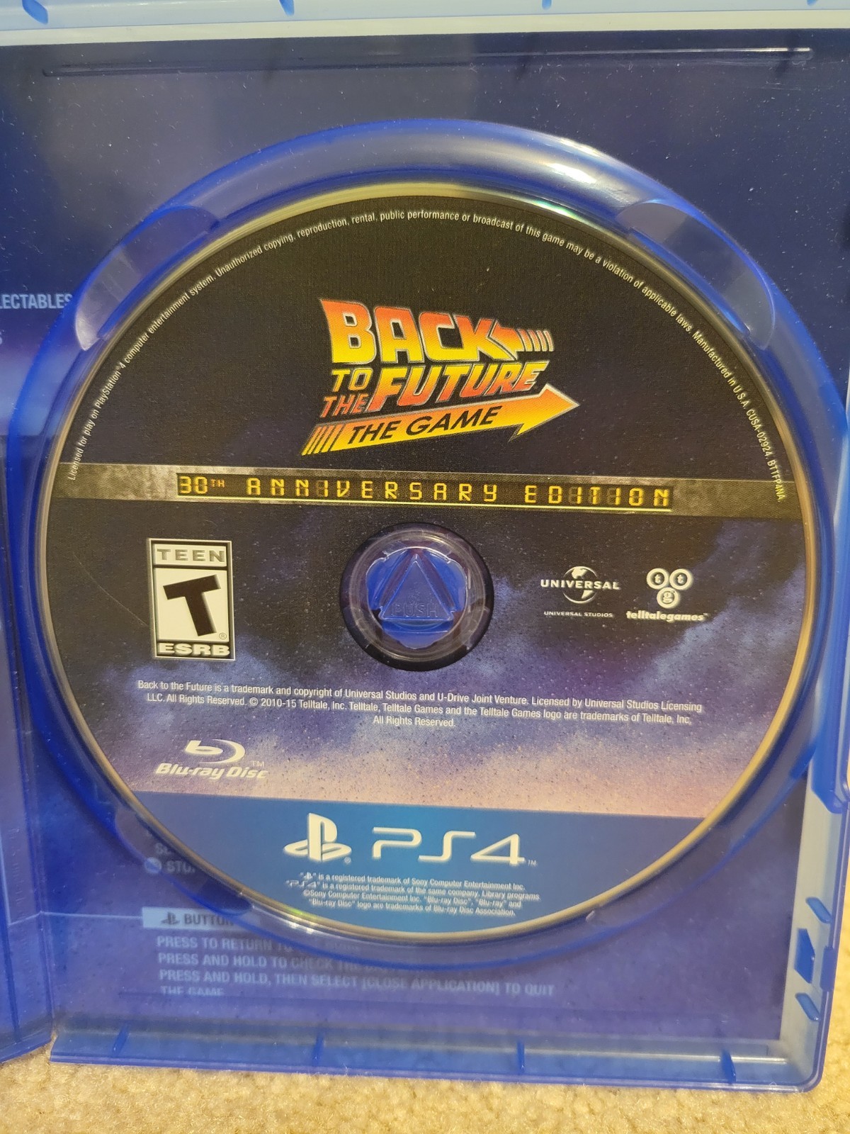Back to the Future 30th Anniversary PS4 CIB COMPLETE, Tested
