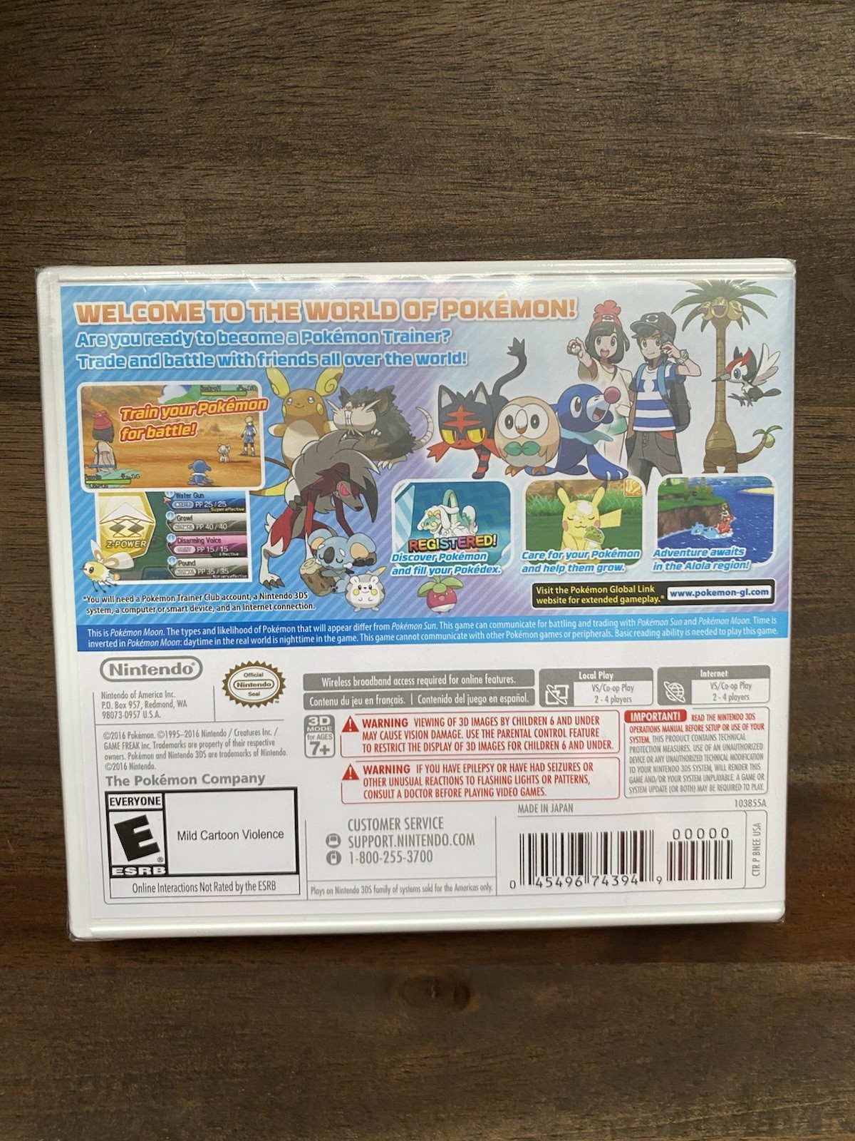 Pokémon Moon (Nintendo 3DS, 2016)