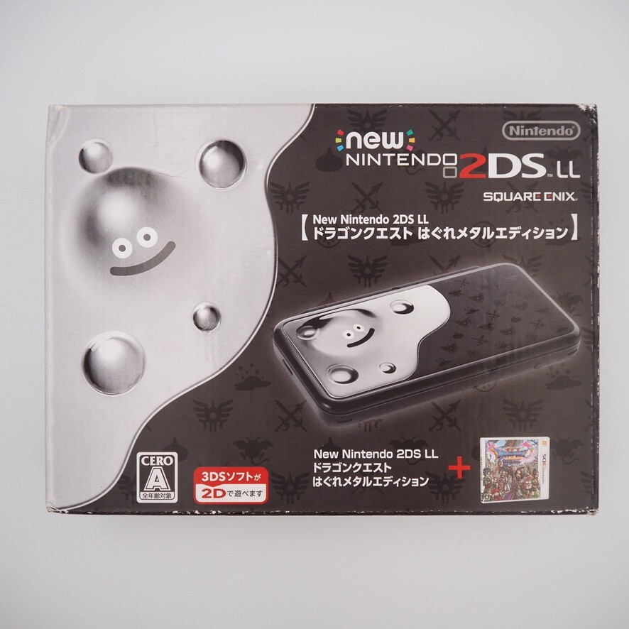 Nintendo 2DS LL XL Console System Dragon Quest Hagure Metal Edition Game Used