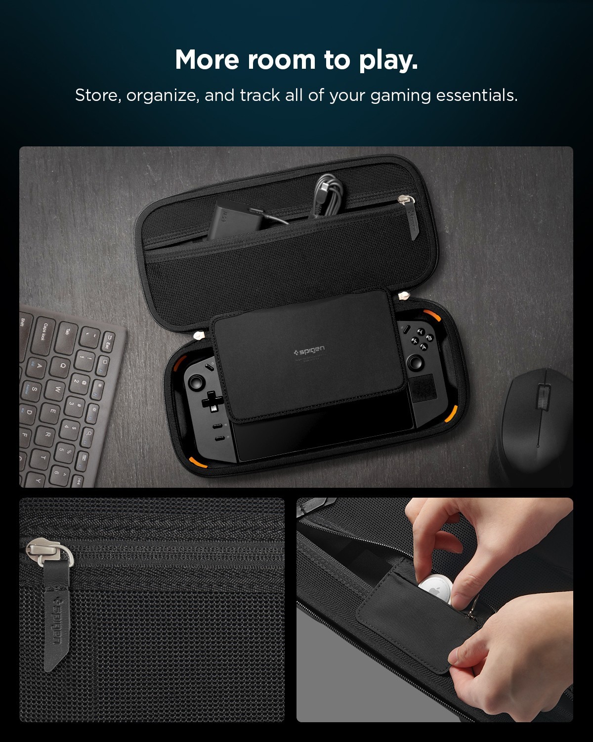 For Lenovo Legion Go / MSI Claw | Spigen [ Rugged Armor Pro Pouch ] Travel Case
