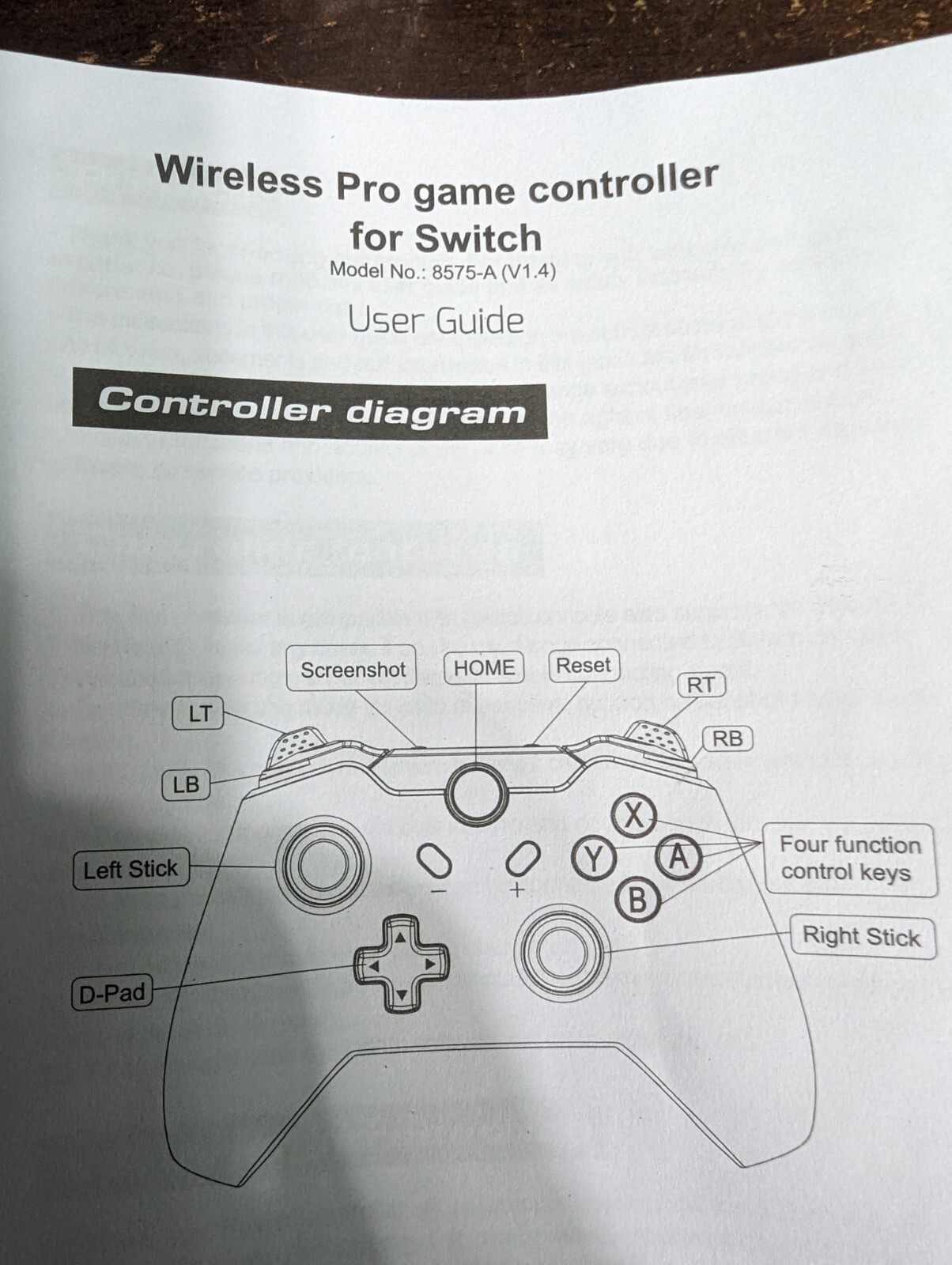 TekDeals Wireless Pro Controller Gamepad – Black