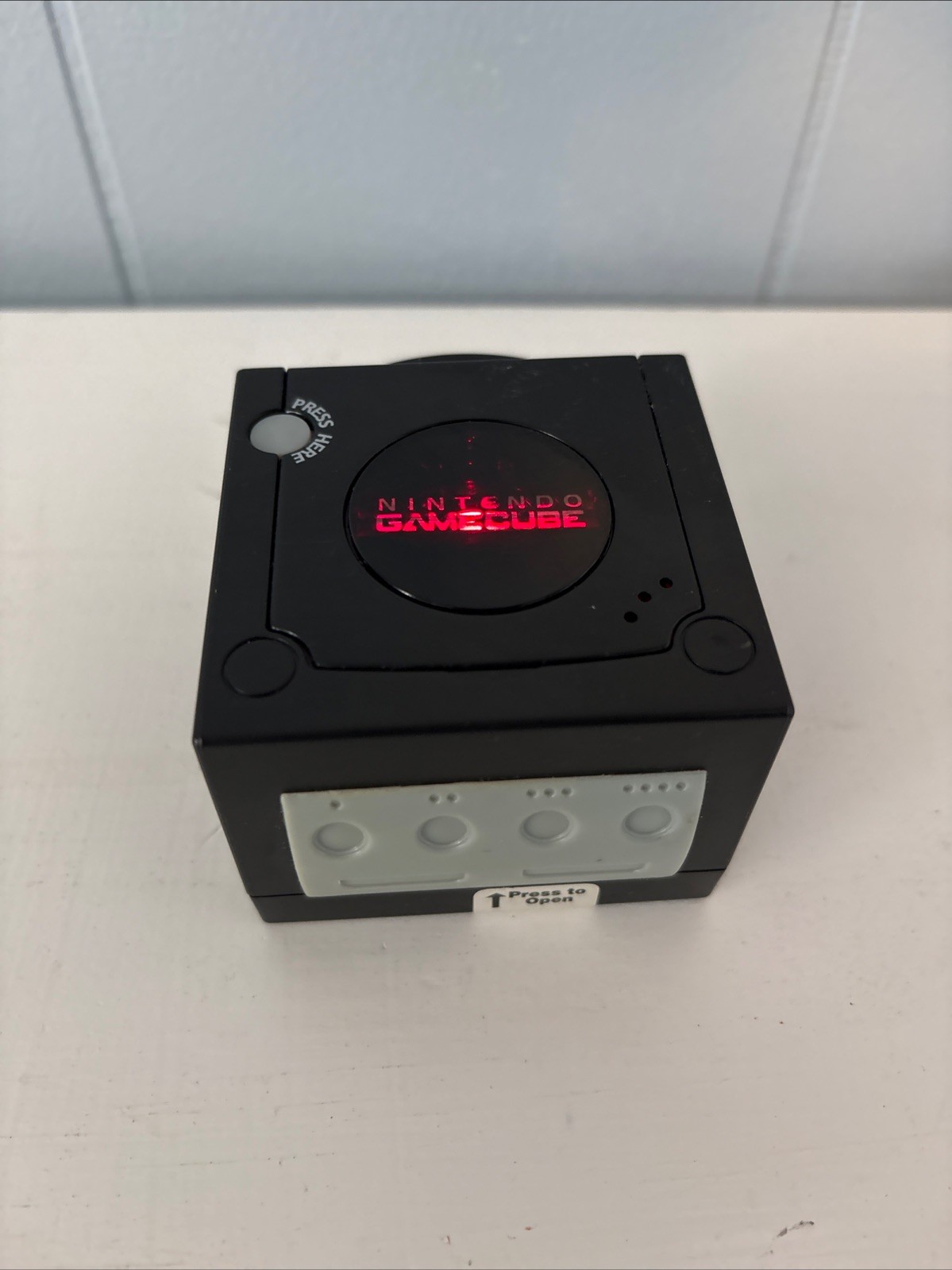 2006 Black Mini Nintendo Game Cube Gummy Candy Box-WORKS-Plays Tune Lights-Up