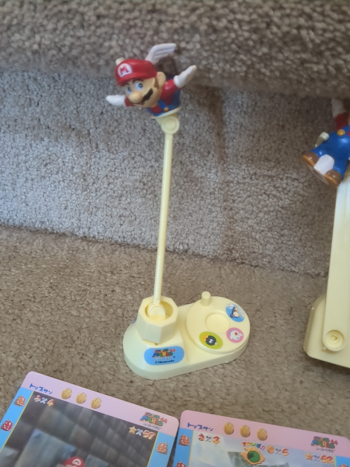 SUPER MARIO 64 Prizes Rare Japan Toys Pins Rare N64 Figure Bowser Peach Wing Cap