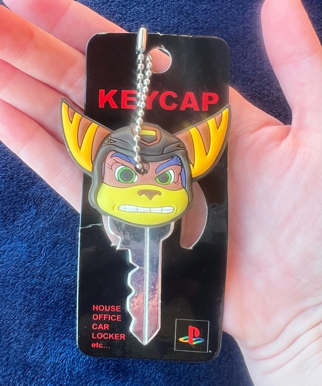 Ratchet & Clank Keycap OFFICIAL HTF Lombax Insomniac Games Promo Rubber PS2 RARE