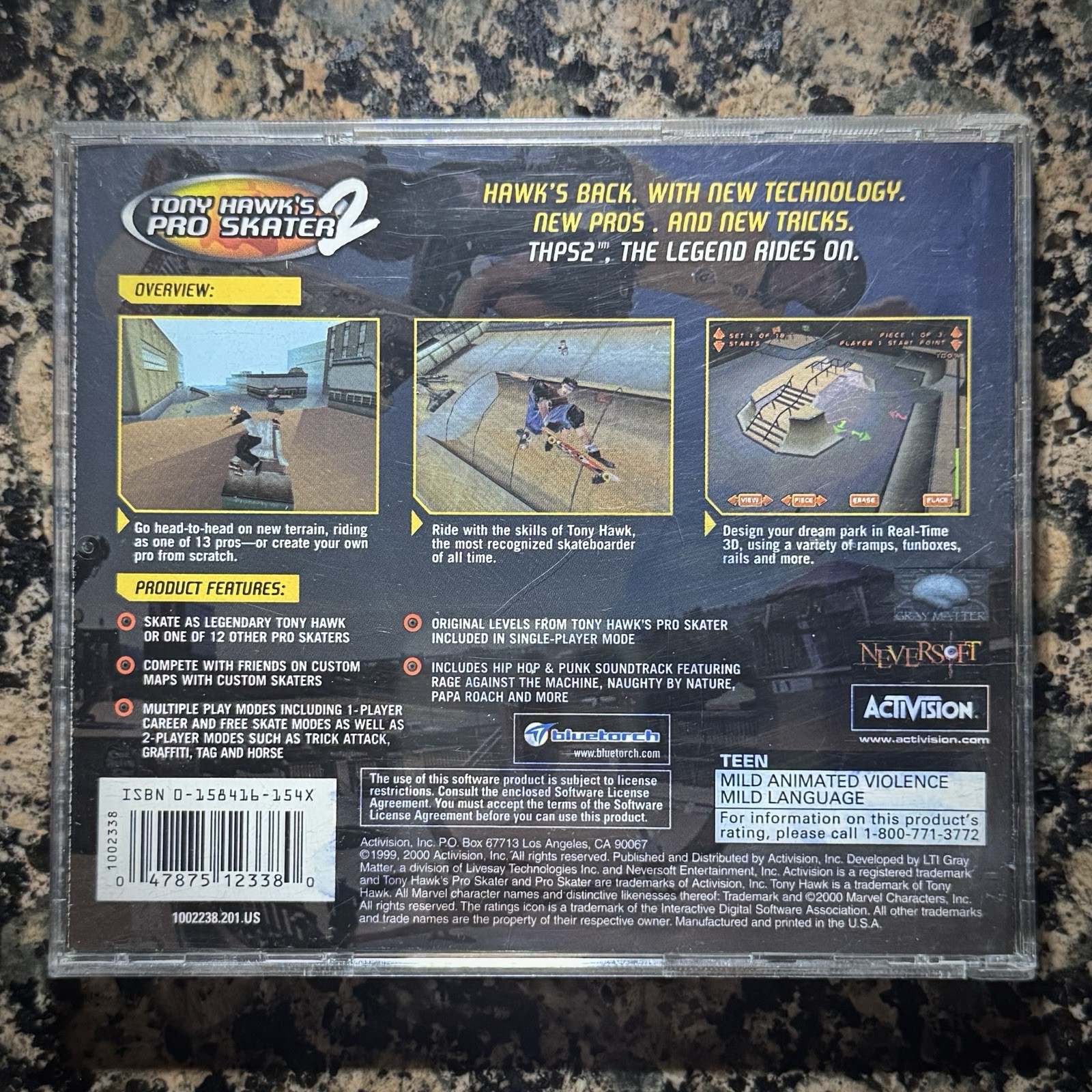 Tony Hawks Pro Skater 2 PC Game Disc Only Tested and Works