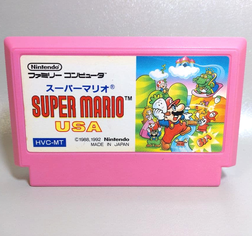 Super Mario USA Nintendo Famicom FC Japan Version Cartridge Tested HVC-MT