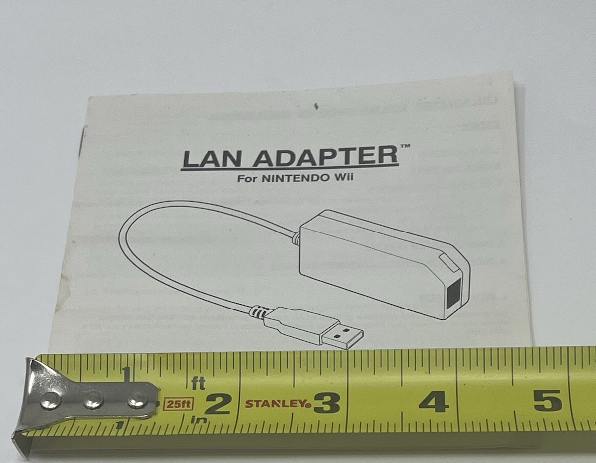 Datel Nintendo Wii LAN Adapter Instructions Booklet User Manual Only