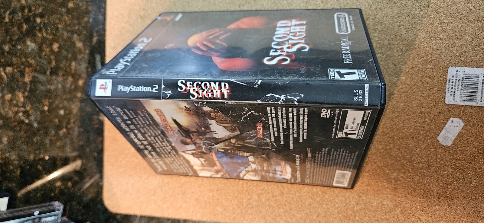 Sony Second Sight PS2 DVD Keep Case Box w/ Cover Art & Inserts (No Disc)