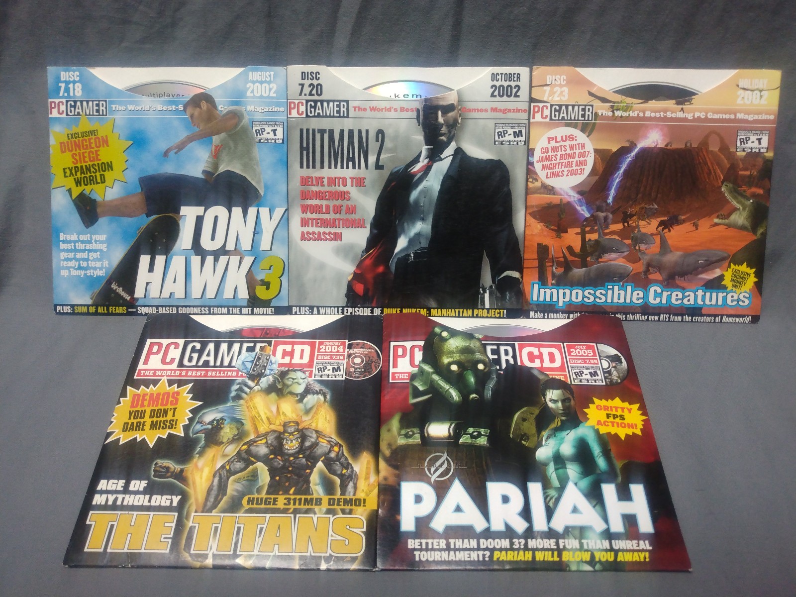 PC Gamer Demo Disc Lot (56) – 1995 to 2005 Various Retro Vintage