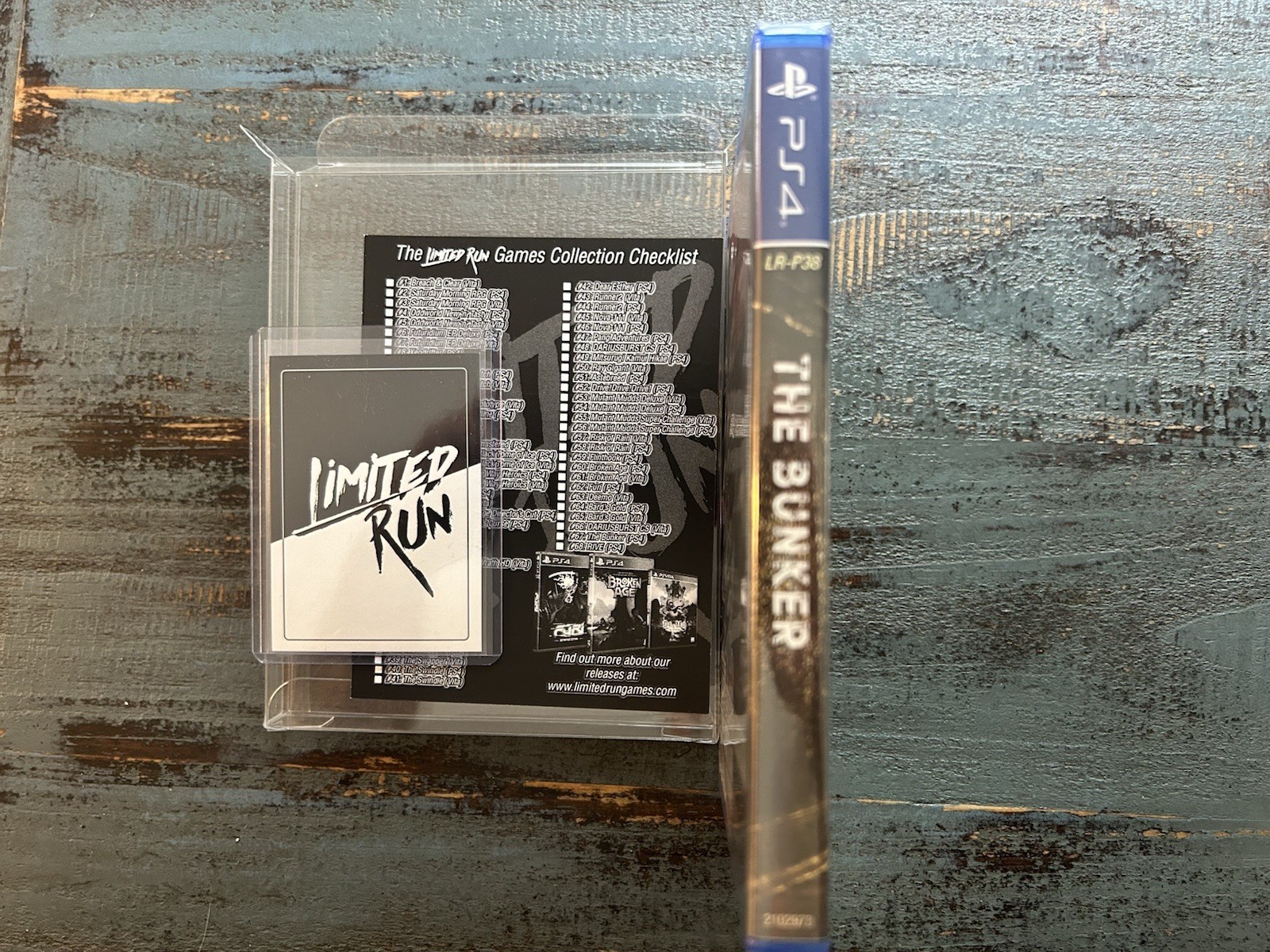 The Bunker PlayStation 4 Sealed W/ Postcard And Trading Card Game Protector LRG