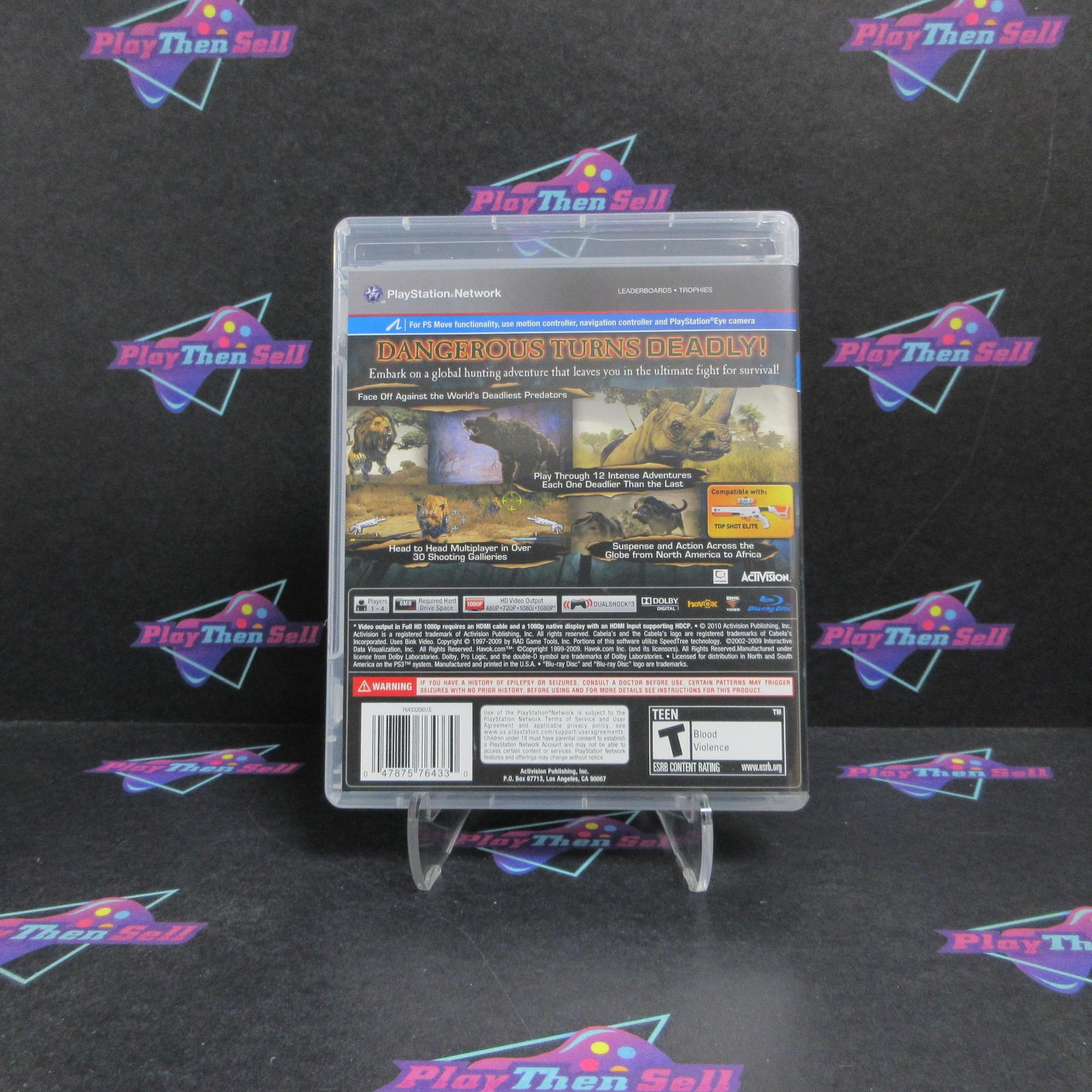 Cabela’s Dangerous Hunts 2011 PS3 PlayStation 3 Complete – 1 Year Warranty EX..