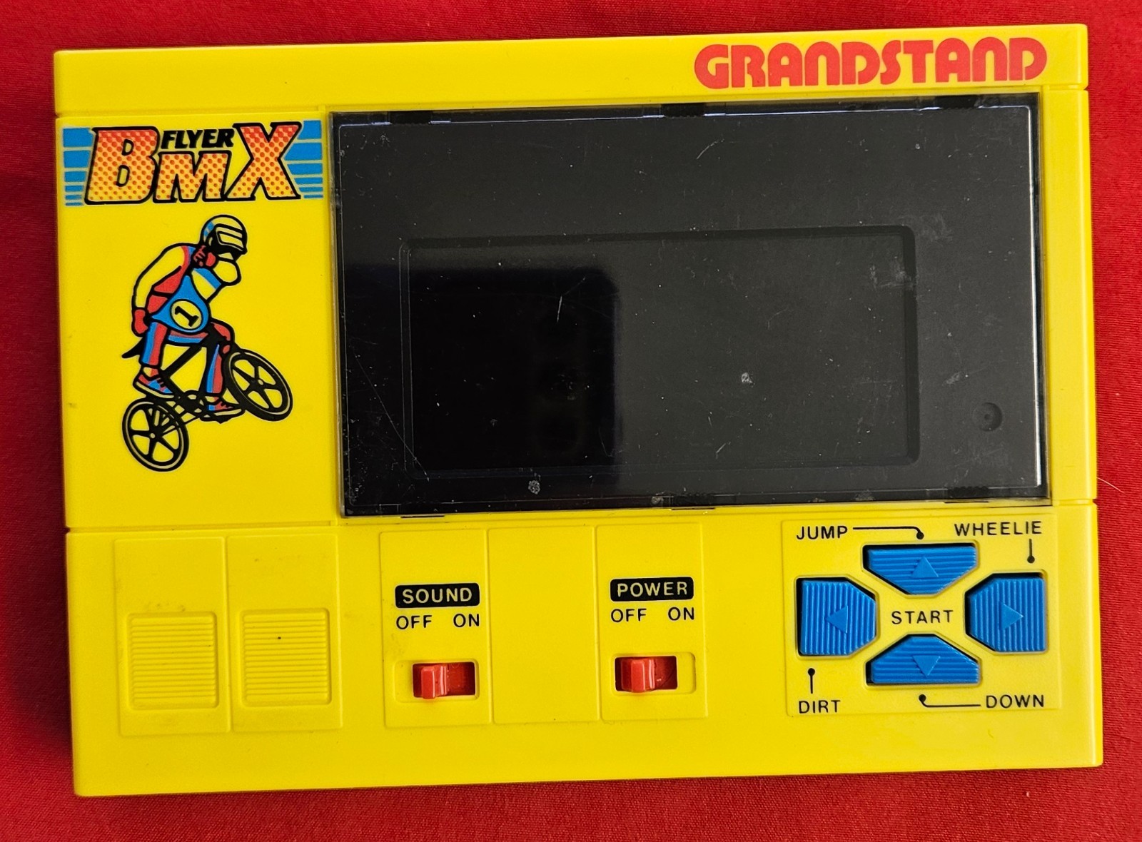 Grandstand Flyer BMX handheld Game&watch lcd game lasercolour Tomy
