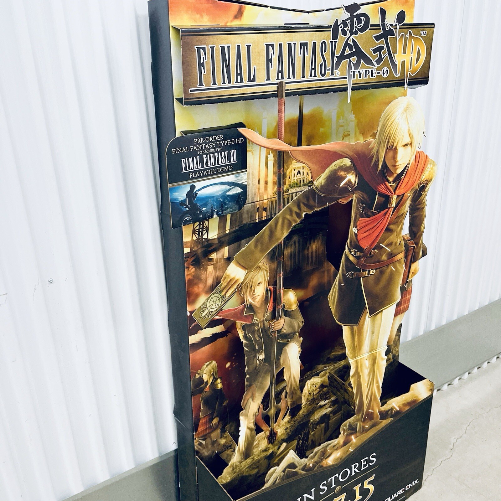 Final Fantasy Type O Standee Store Display XBOX PS4 3D 2015 Game Stop Authentic