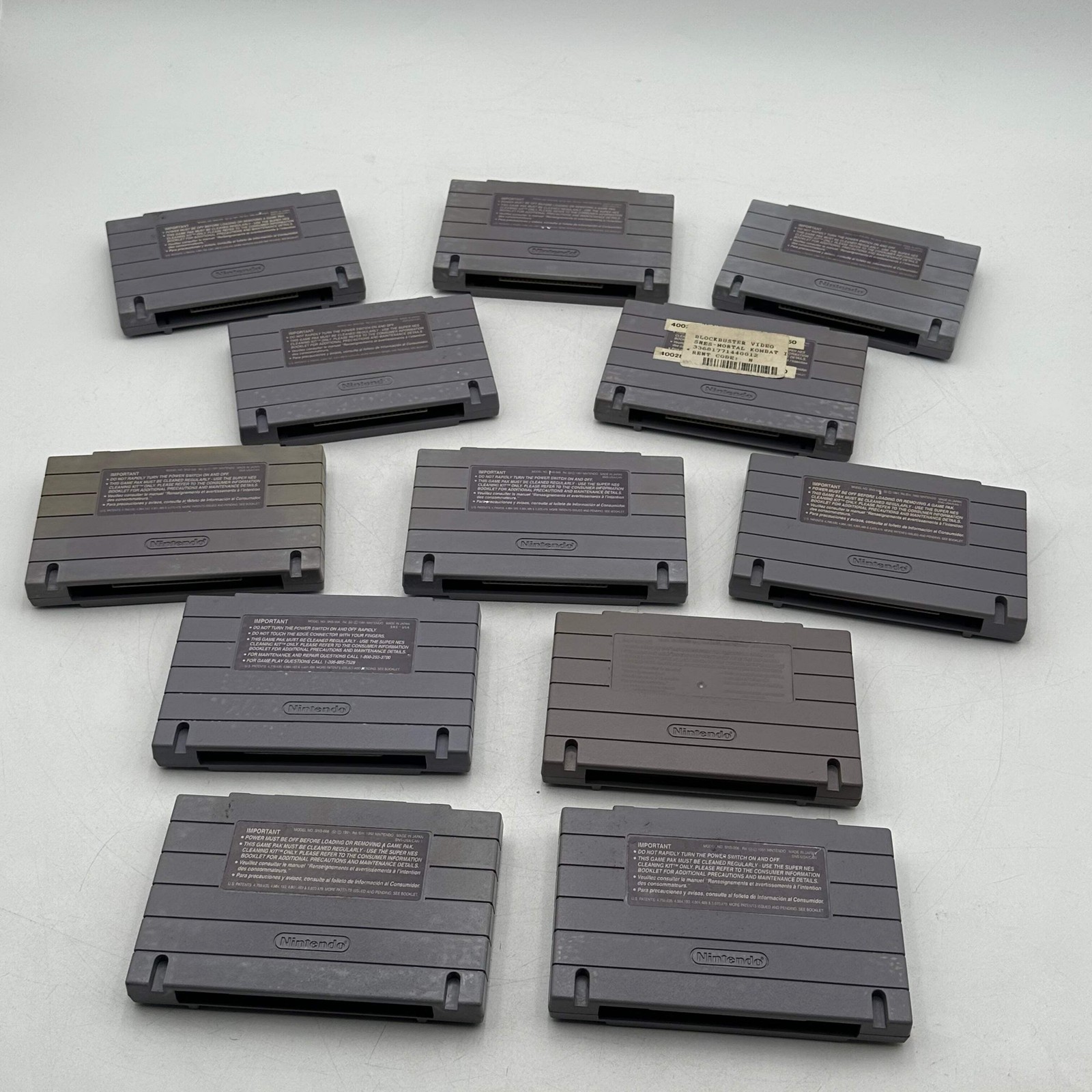 Nintendo Super NES Control Deck (SNS-101) 1997 with 12 games bundle fully functi