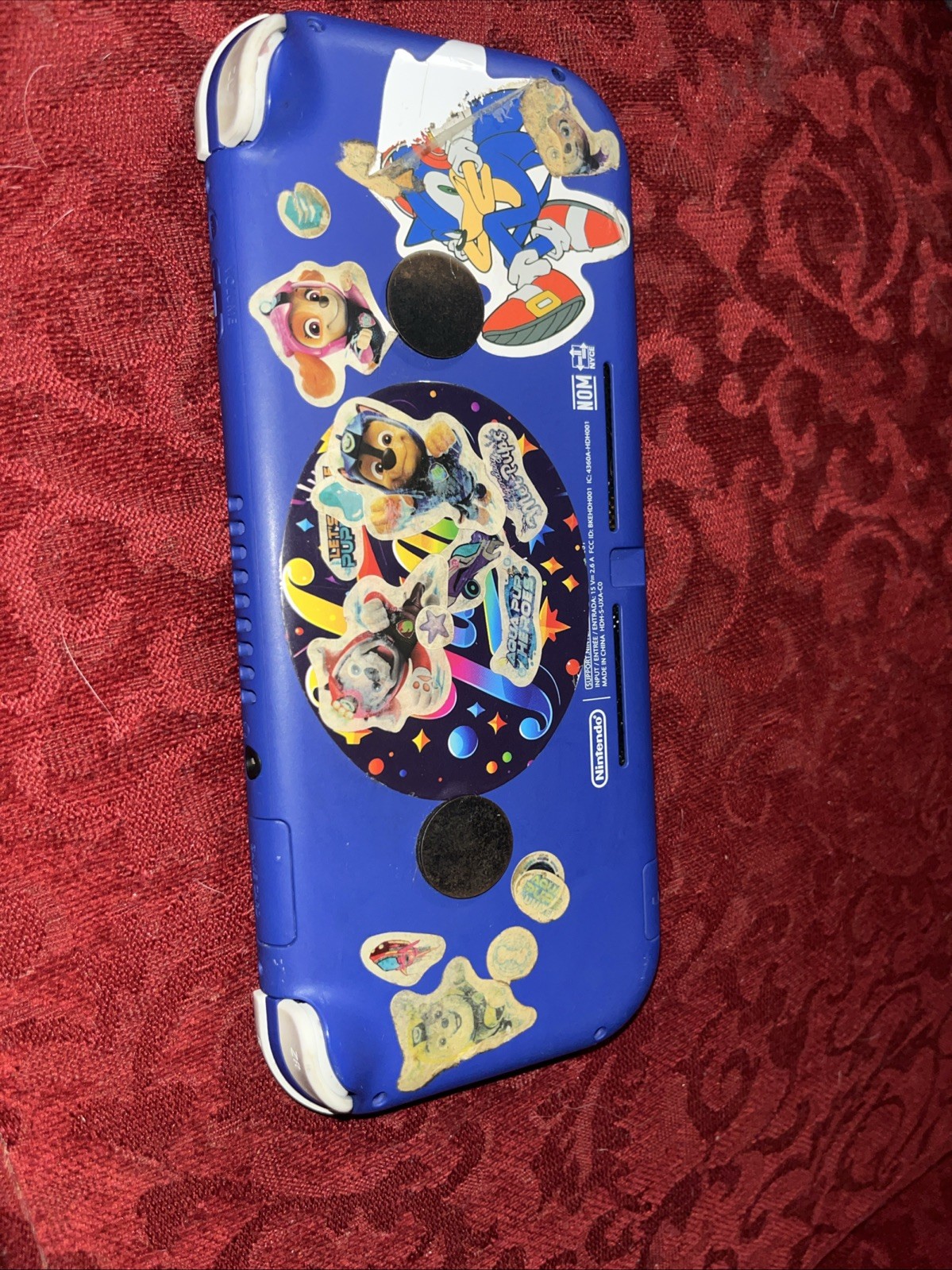 Nintendo Switch Lite Blue 32GB Console Broken FOR PARTS READ! Screen Black