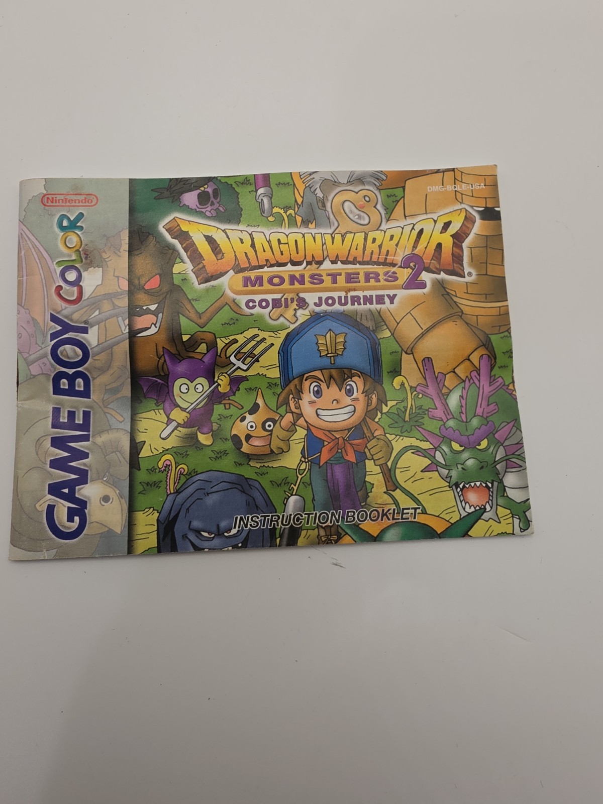 Dragon Warrior Monsters 2 Cobi’s Journey Instruction Manual Only Game Boy Color