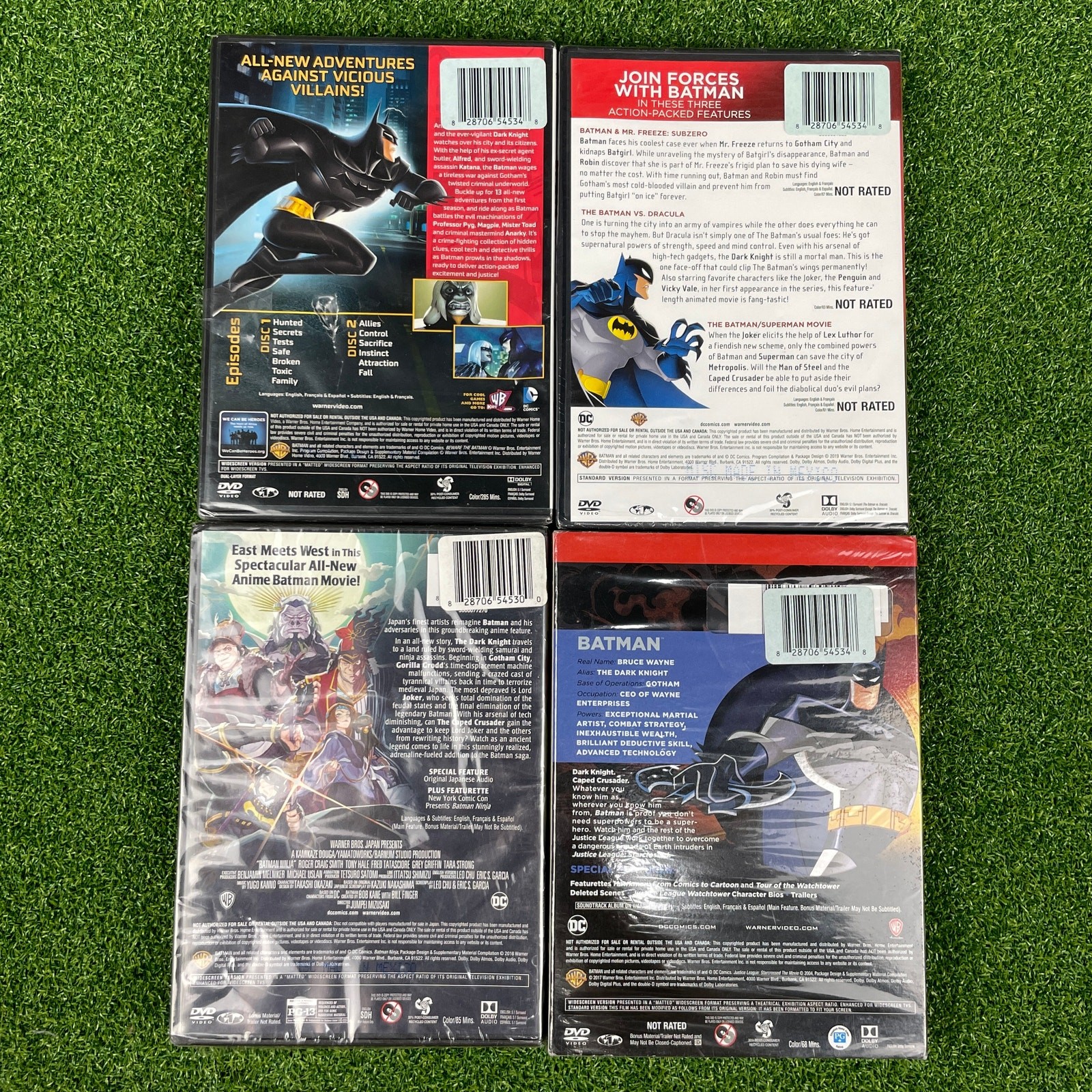 Lot of 4 DC Super Heroes Batman Shadows of Gotham Triple Feature Ninja