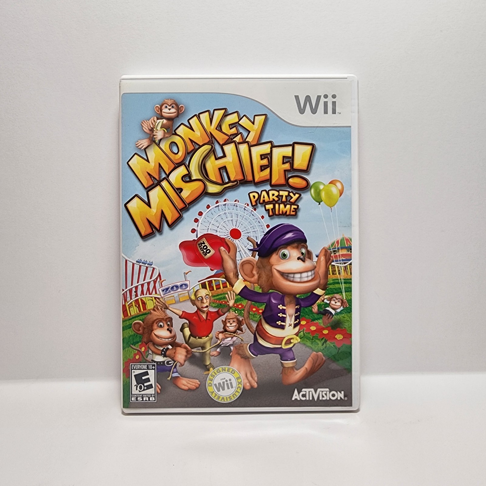 Monkey Mischief! Party Time (Nintendo Wii, 2008) Complete In Box (CIB)