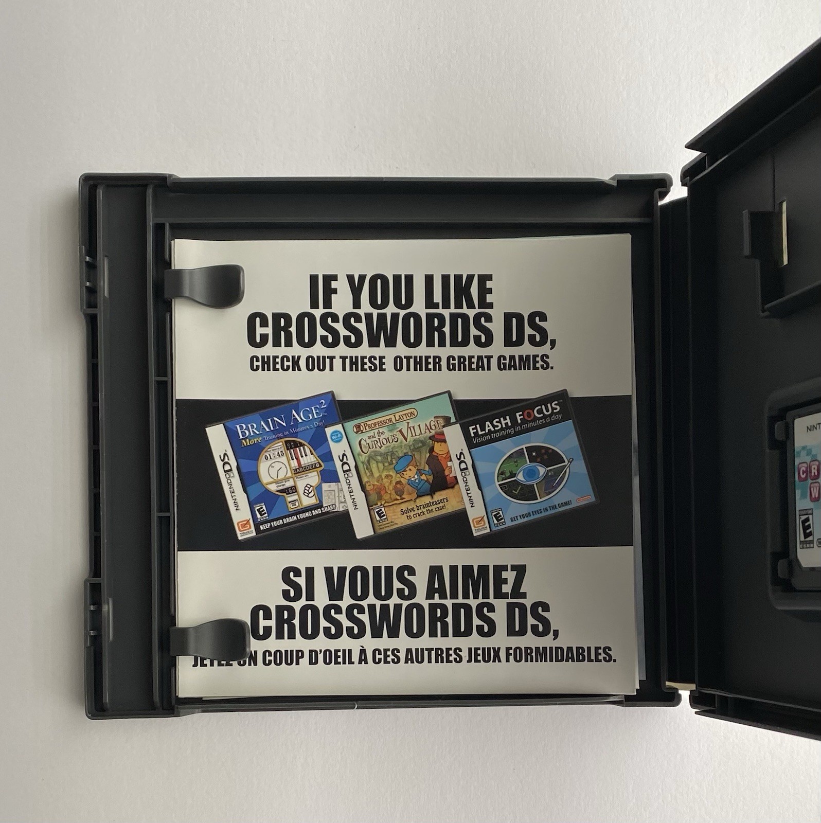 Nintendo DS – Nintendo – DS – Crosswords DS – 2008 – Complete Set -Yes Manual- –