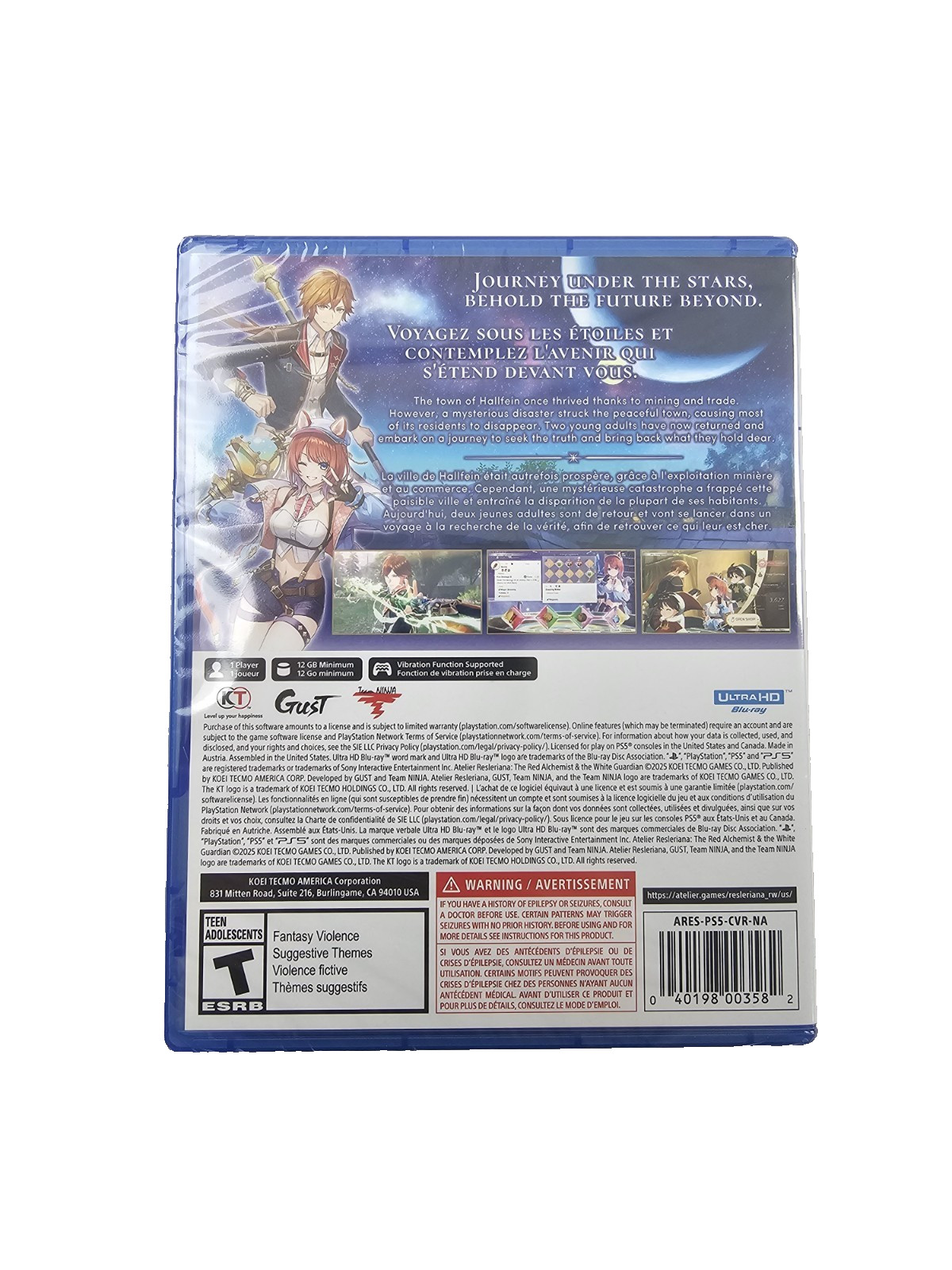 Atelier Resleriana: The Red Alchemist and the White Guardian PlayStation 5 PS5