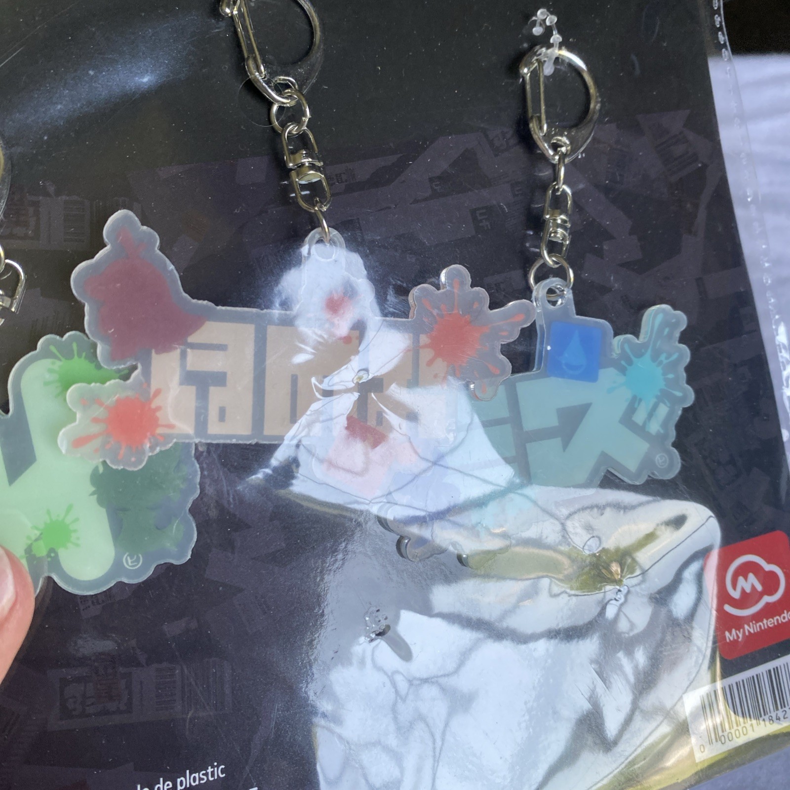 Splatoon x Pokemon My Nintendo Rewards Promo Keychain/Backpack Clip Set *NEW*