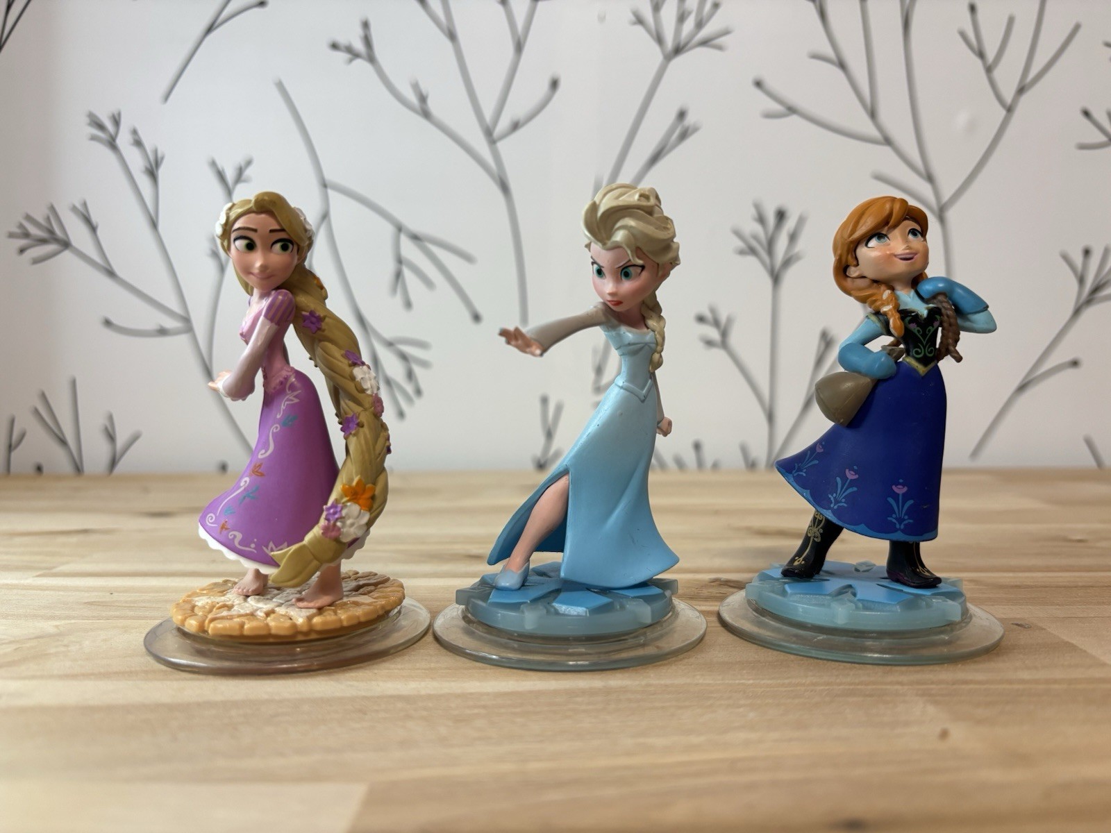 Disney Infinity Frozen Elsa & Anna Tangled Rapunzel Figures Lot