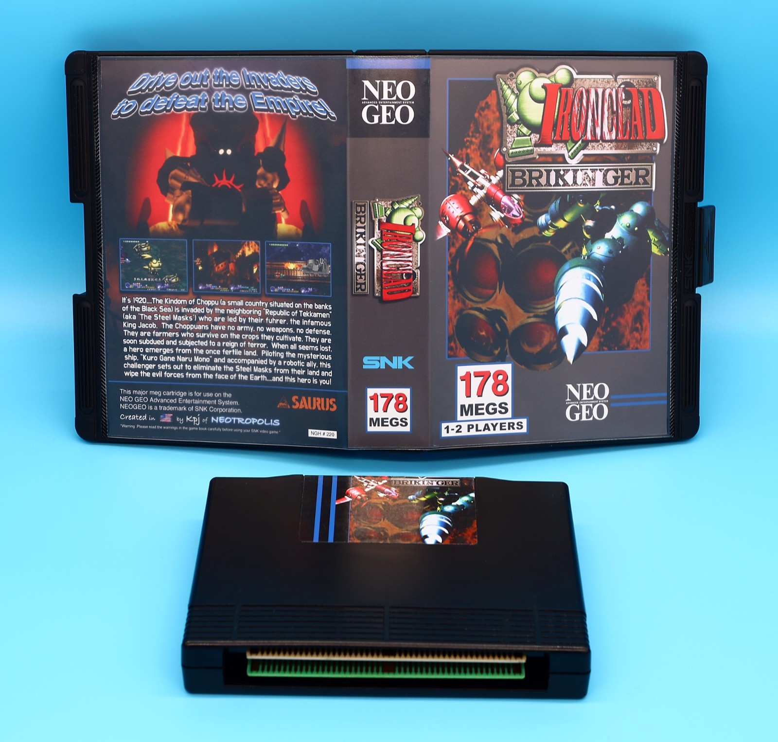 Iron Clad Brikin’ger US English AES • Neo Geo NGH System/Console • SNK Shooter